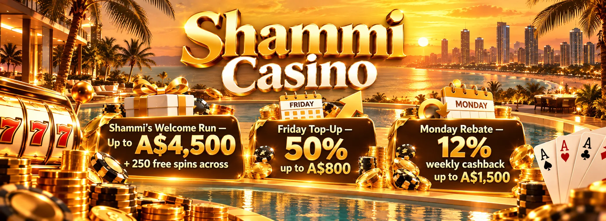 Shammi Casino — Shammi's Welcome Run — A$4,500